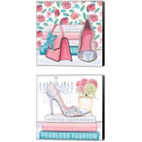 Framed 'Fearless Fashion 2 Piece Canvas Print Set' border=