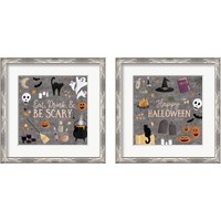 Framed 'Haunted Halloween 2 Piece Framed Art Print Set' border=