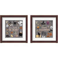 Framed Haunted Halloween 2 Piece Framed Art Print Set