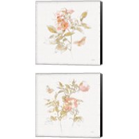 Framed 'Watery Blooms 2 Piece Canvas Print Set' border=