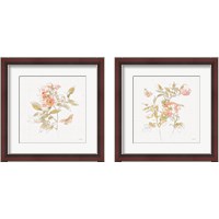 Framed 'Watery Blooms 2 Piece Framed Art Print Set' border=