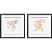 Framed 'Watery Blooms 2 Piece Framed Art Print Set' border=
