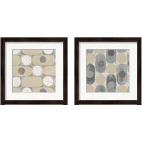 Framed '16 Blocks Square Archroma 2 Piece Framed Art Print Set' border=