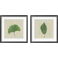 Framed 'Forest Leaves 2 Piece Framed Art Print Set' border=