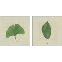 Framed Forest Leaves 2 Piece Art Print Set