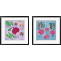 Framed 'Veggie Time 2 Piece Framed Art Print Set' border=