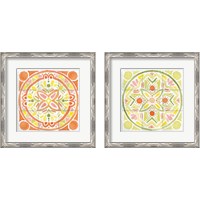 Framed 'Citrus Tile 2 Piece Framed Art Print Set' border=