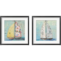 Framed 'At the Regatta 2 Piece Framed Art Print Set' border=