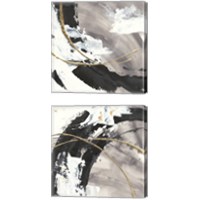 Framed 'Gilded Arcs 2 Piece Canvas Print Set' border=
