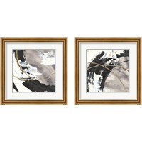 Framed 'Gilded Arcs 2 Piece Framed Art Print Set' border=