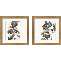 Framed Stacked Greige 2 Piece Framed Art Print Set