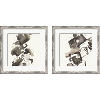 Framed 'Stacked Greige 2 Piece Framed Art Print Set' border=