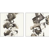 Framed Stacked Greige 2 Piece Art Print Set