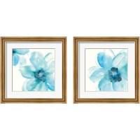 Framed Teal Cosmos 2 Piece Framed Art Print Set