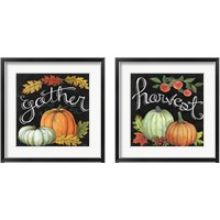 Framed 'Autumn Harvest 2 Piece Framed Art Print Set' border=