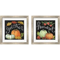 Framed 'Autumn Harvest 2 Piece Framed Art Print Set' border=