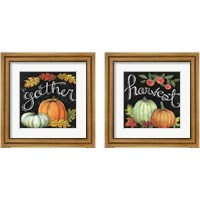 Framed 'Autumn Harvest 2 Piece Framed Art Print Set' border=