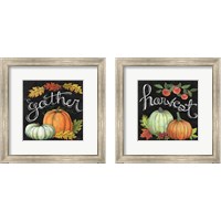 Framed 'Autumn Harvest 2 Piece Framed Art Print Set' border=