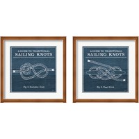 Framed 'Vintage Sailing Knots 2 Piece Framed Art Print Set' border=