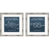 Framed 'Vintage Sailing Knots 2 Piece Framed Art Print Set' border=