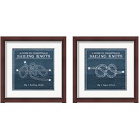 Framed 'Vintage Sailing Knots 2 Piece Framed Art Print Set' border=