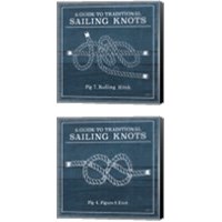 Framed 'Vintage Sailing Knots 2 Piece Canvas Print Set' border=