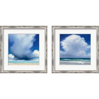 Framed 'Beach Clouds 2 Piece Framed Art Print Set' border=