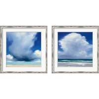 Framed Beach Clouds 2 Piece Framed Art Print Set