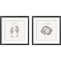 Framed 'Underwater Life 2 Piece Framed Art Print Set' border=