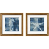 Framed 'Batik Seas 2 Piece Framed Art Print Set' border=