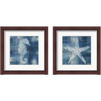 Framed 'Batik Seas 2 Piece Framed Art Print Set' border=