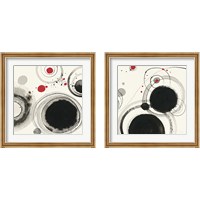 Framed 'Planetary with Red 2 Piece Framed Art Print Set' border=