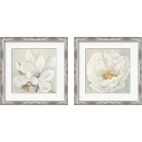 Framed 'Serene Magnolia 2 Piece Framed Art Print Set' border=