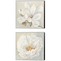 Framed 'Serene Magnolia 2 Piece Canvas Print Set' border=