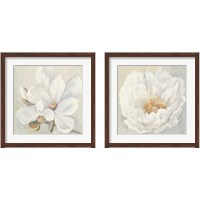 Framed 'Serene Magnolia 2 Piece Framed Art Print Set' border=