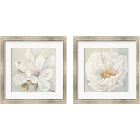 Framed 'Serene Magnolia 2 Piece Framed Art Print Set' border=