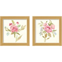 Framed 'Petals and Blossoms 2 Piece Framed Art Print Set' border=