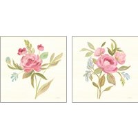 Framed 'Petals and Blossoms 2 Piece Art Print Set' border=