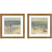 Framed Impasto Beach Day 2 Piece Framed Art Print Set