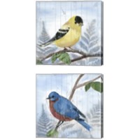 Framed 'Eastern Songbird 2 Piece Canvas Print Set' border=