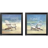 Framed 'Soak & Shine 2 Piece Framed Art Print Set' border=