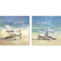 Framed 'Soak & Shine 2 Piece Art Print Set' border=