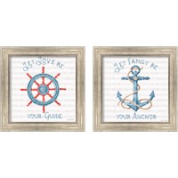 Framed 'Nautical Life 2 Piece Framed Art Print Set' border=