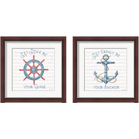 Framed 'Nautical Life 2 Piece Framed Art Print Set' border=