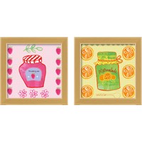 Framed 'Pretty Jams and Jellies 2 Piece Framed Art Print Set' border=