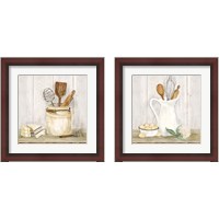 Framed 'Vintage Kitchen 2 Piece Framed Art Print Set' border=