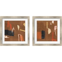 Framed 'Ultra Cinnamon 2 Piece Framed Art Print Set' border=