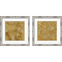 Framed 'Gilded Herringbone 2 Piece Framed Art Print Set' border=