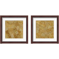 Framed 'Gilded Herringbone 2 Piece Framed Art Print Set' border=