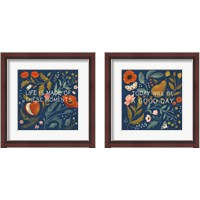 Framed Blue Botanical 2 Piece Framed Art Print Set